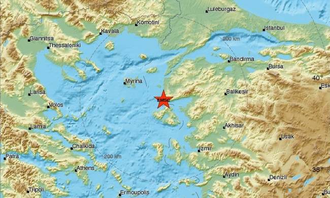 Νέα ισχυρή σεισμική δόνηση στη Μυτιλήνη