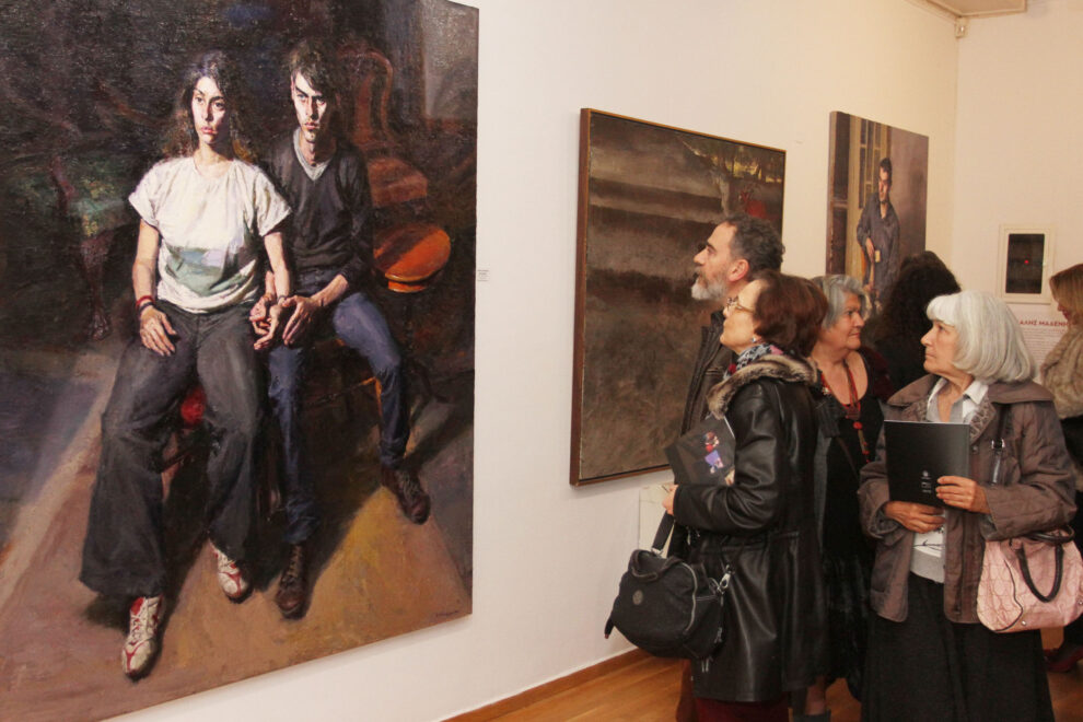 Εγκαίνια χθες της έκθεσης ζωγραφικής με έργα των Δασκαλάκη, Μαδένη και Ρόρρη