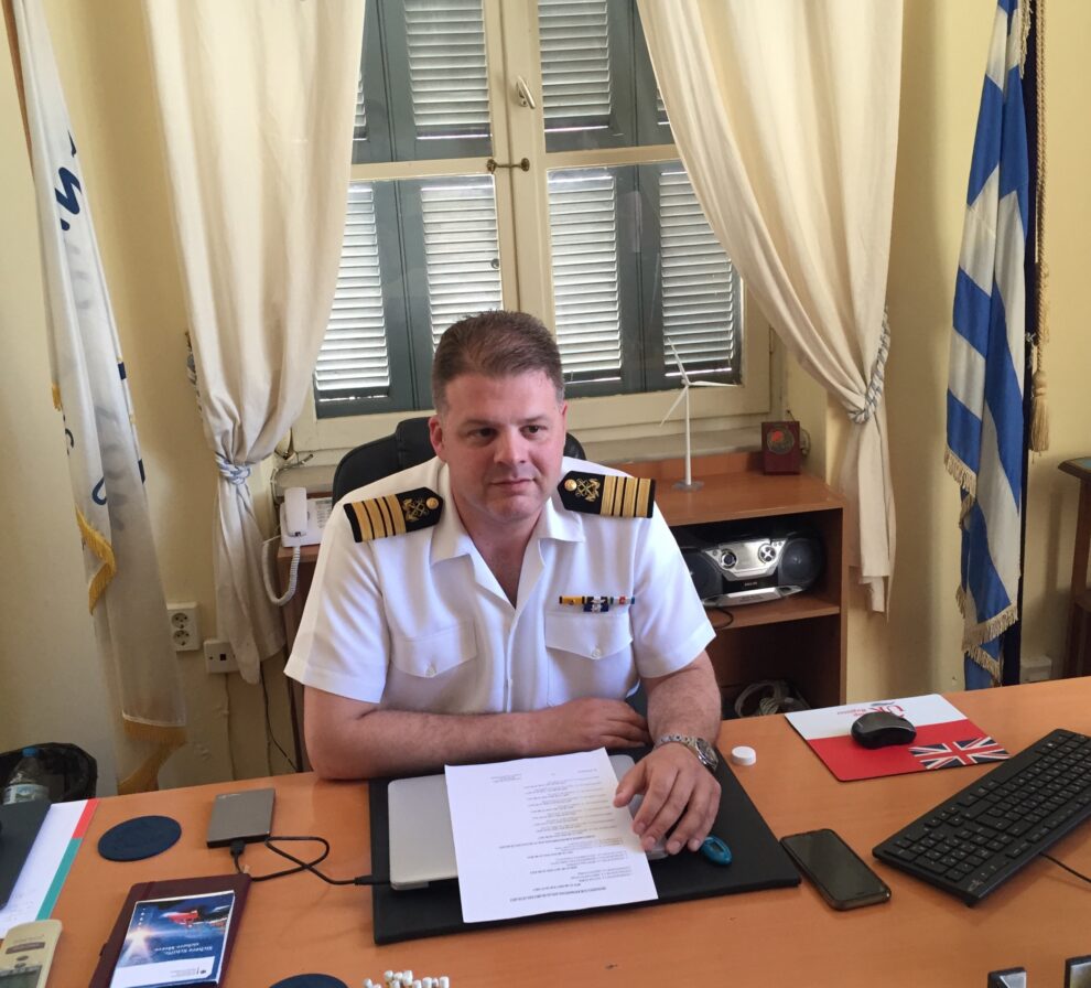 Συνάντηση γνωριμίας με το νέο  λιμενάρχη Καλαμάτας Αντώνη Δουμάνη
