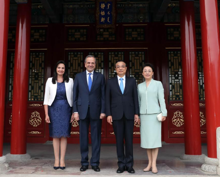 Ο πρωθυπουργός της Κίνας υποδέχθηκε τον Αντώνη Σαμαρά στο Πεκίνο (φωτογραφίες)