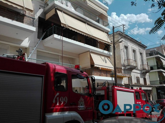 Φωτιά σε διαμέρισμα πολυκατοικίας στην οδό Φαρών! (φωτογραφίες)