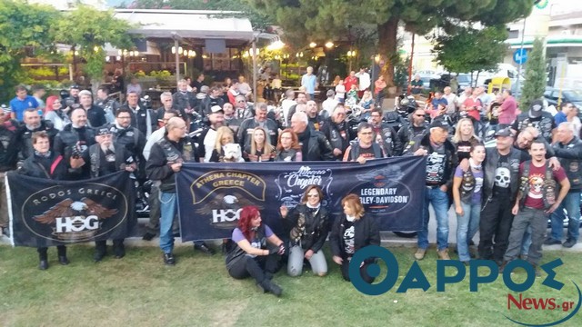 Εντυπωσιακή είσοδος στην Καλαμάτα για περισσότερες από 50 μηχανές Harley Davidson (φωτογραφίες & βίντεο)