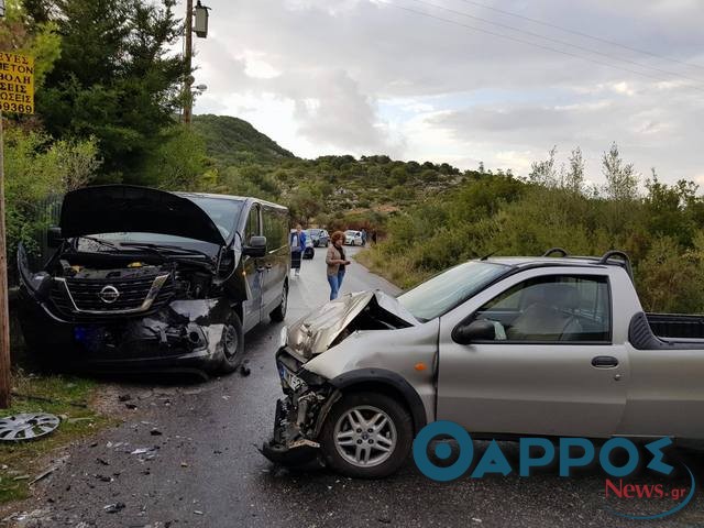 Σοβαρό τροχαίο με τραυματίες έξω από την Καρδαμύλη