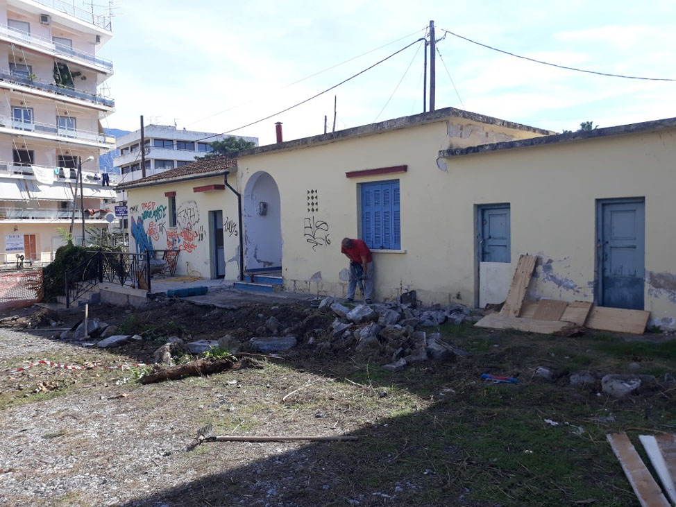 Εργασίες επισκευής σε κτήρια του Σιδηροδρομικού Σταθμού στην Καλαμάτα