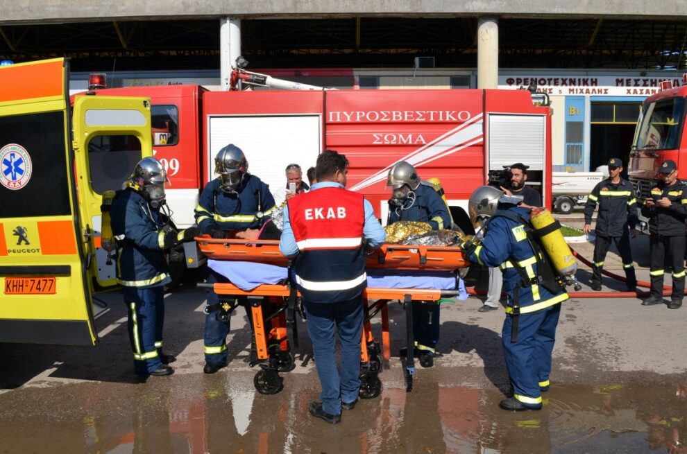 Άσκηση της Πυροσβεστικής στο Βιοτεχνικό Πάρκο