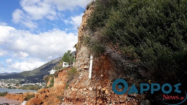 Άμεσες παρεμβάσεις για την κατολίσθηση στον Αλμυρό υποσχέθηκε ο περιφερειάρχης