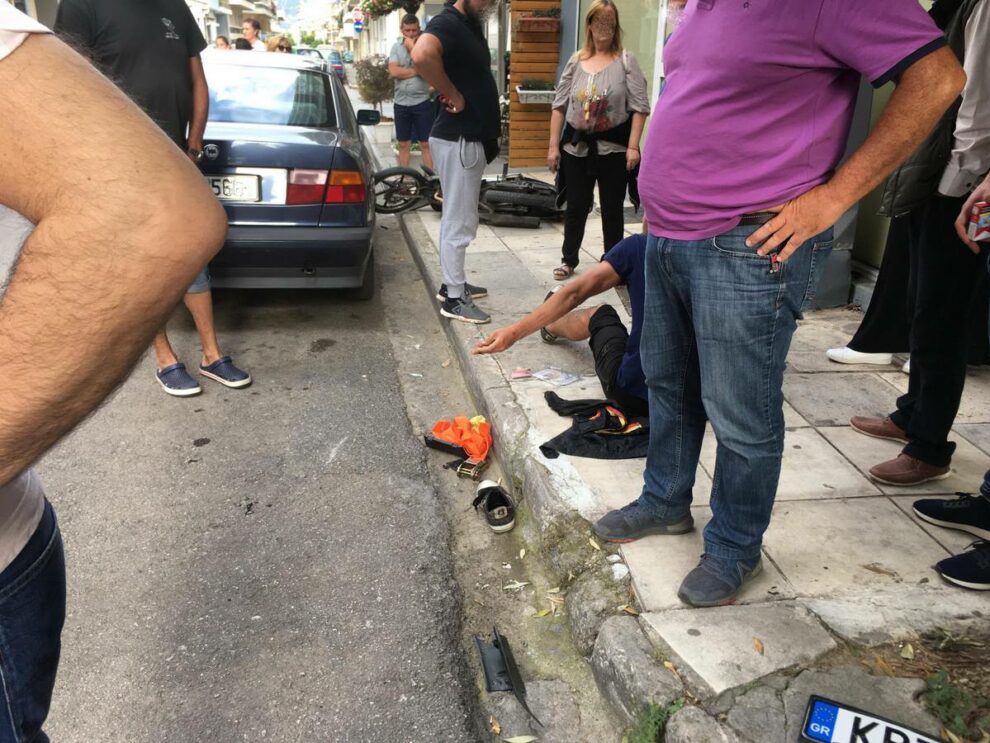 Τροχαίο με τραυματισμό στο κέντρο της Καλαμάτας