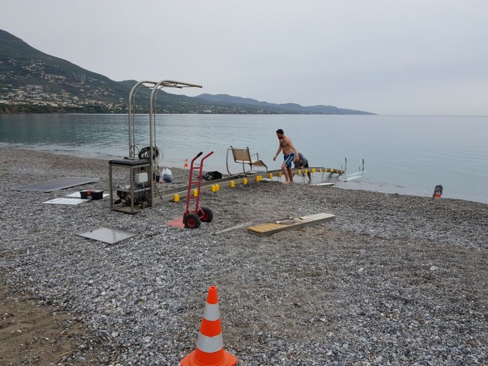 Επανατοποθέτηση των Seatrac στην παραλία της Καλαμάτας