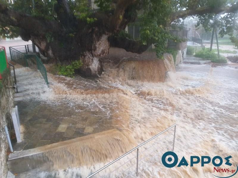 Μεγάλα προβλήματα από την κακοκαιρία σε περιοχές των Δήμων Καλαμάτας & Οιχαλίας