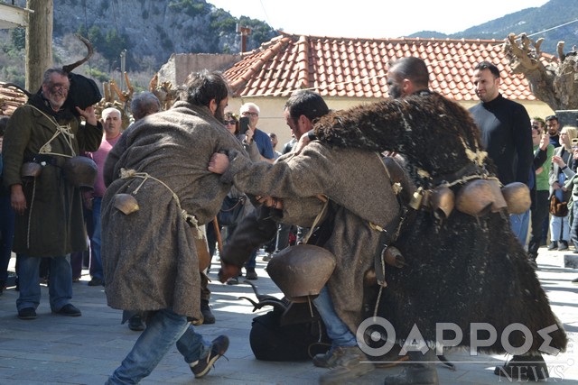 Το δρώμενο Ευετηρίας ανέβασε τον κόσμο στη Νέδουσα