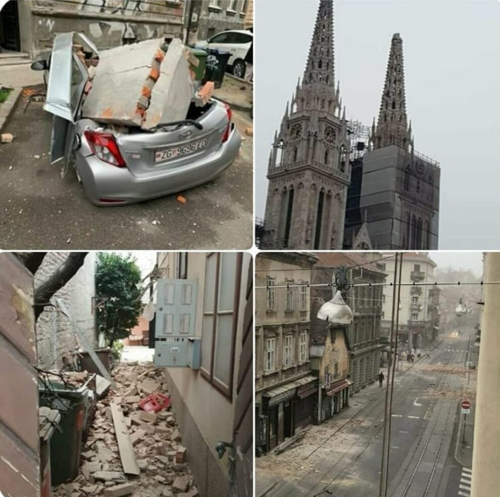 Ζημιές στο Ζάγκρεμπ της Κροατίας από 2 ισχυρές σεισμικές δονήσεις