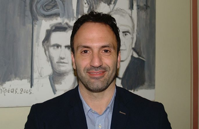 Ο υποψήφιος δημοτικός σύμβουλους Καλαμάτας Δημήτρης Βεργόπουλος στο «Θ»