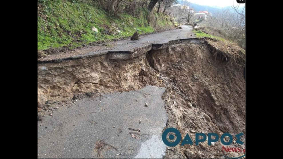 Οι κατολισθήσεις στον Ταΰγετο