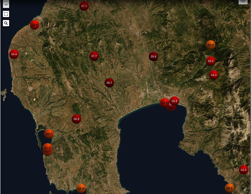 Μεσσηνία: Άγγιξε τους 40 ο υδράργυρος στα Αρφαρά – Δροσερή γωνιά η Καρδαμύλη