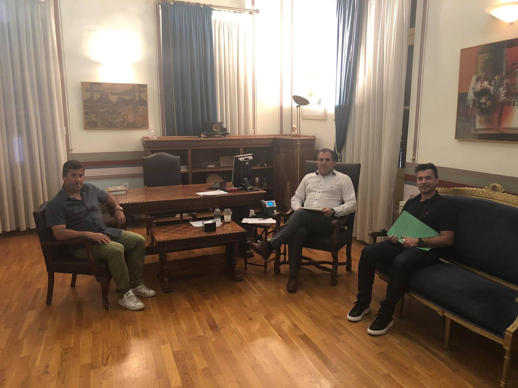 Το δήμαρχο Καλαμάτας επισκέφθηκε αντιπροσωπεία  του νέου Δ.Σ. του Ομίλου Αντισφαίρισης
