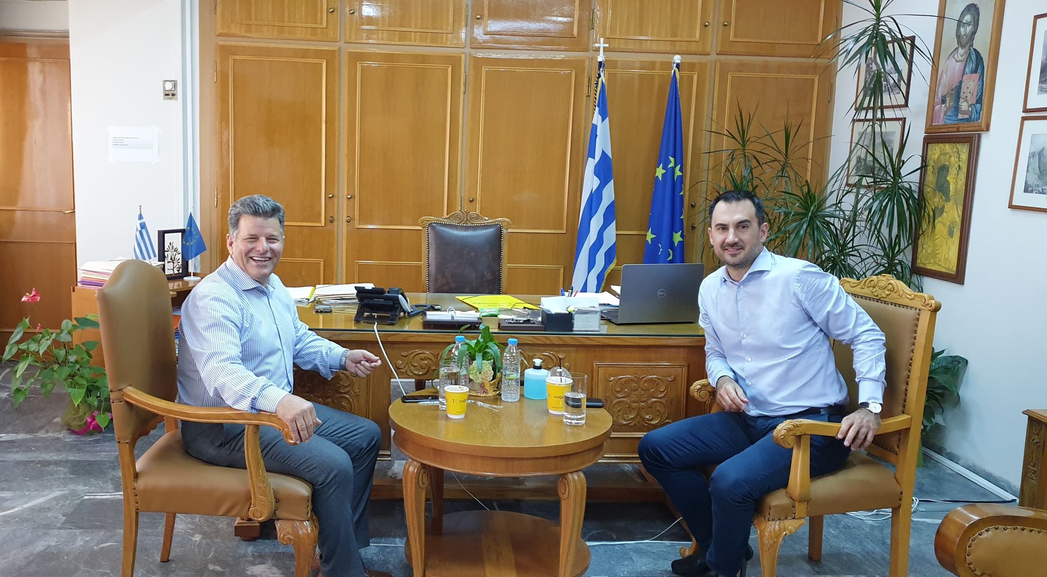 Συνάντηση Στάθη Αναστασόπουλου με Αλέξη Χαρίτση