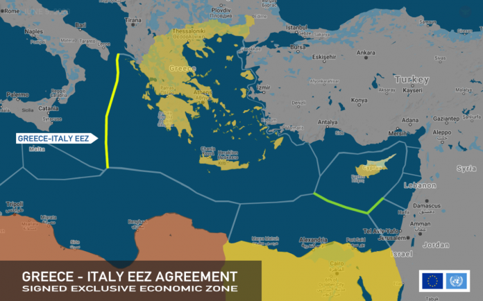 Η Ελλάδα επεκτείνει την αιγιαλίτιδα ζώνη προς δυσμάς από τα 6 στα 12 μίλια