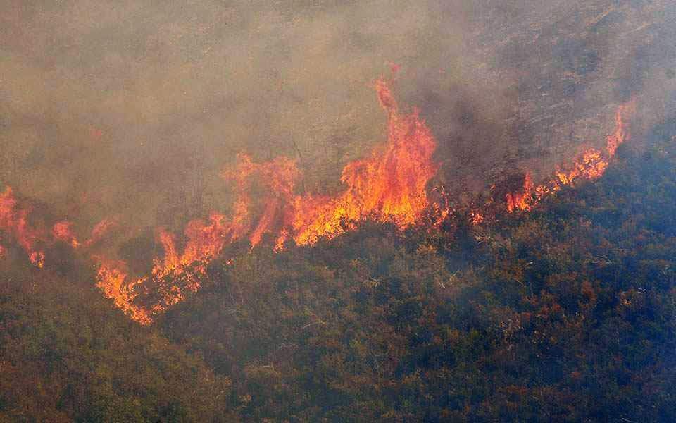 Μάνη: Μάχη με τις φλόγες και σήμερα