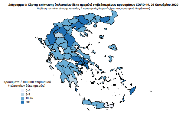 12 νέα κρούσματα κορωνοϊού στη Μεσσηνία – Η γεωγραφική κατανομή