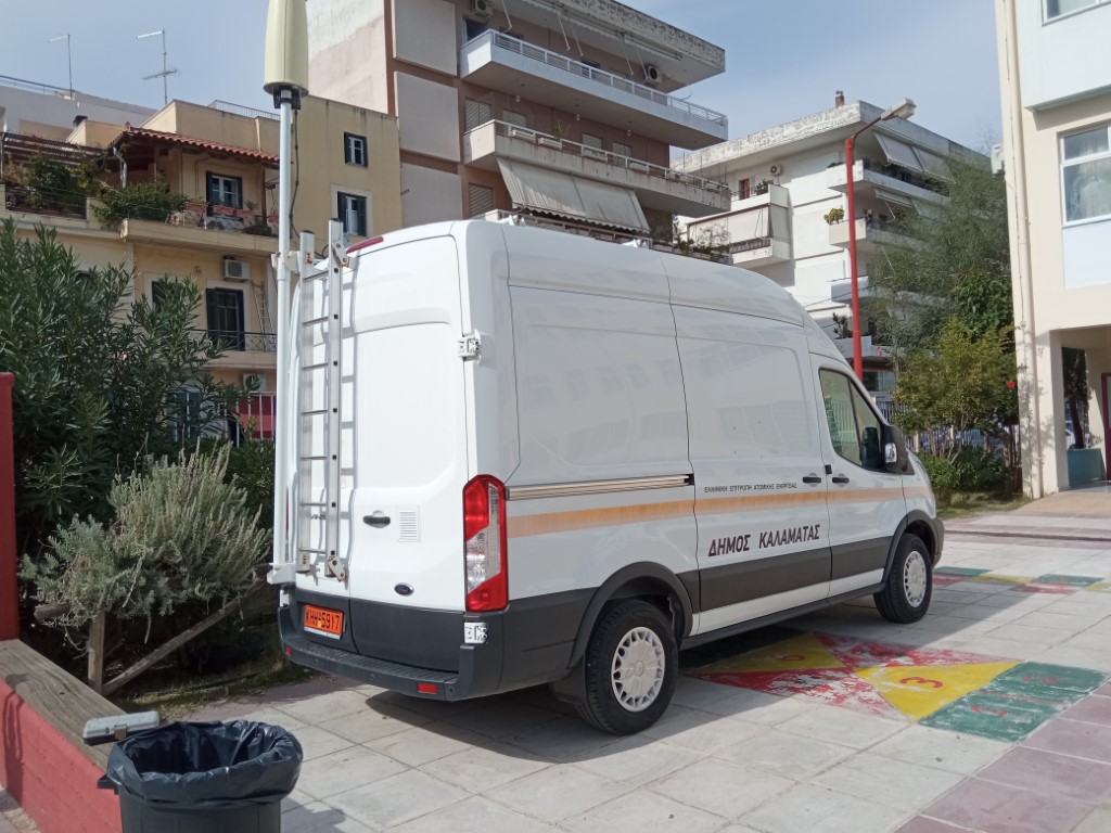 Μέτρηση ηλεκτρομαγνητικής  ακτινοβολίας σχολικά συγκροτήματα της Καλαμάτας