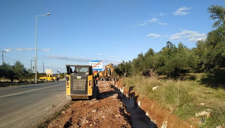 Σε εξέλιξη έργο στην εθνική  οδό Κυπαρισσία – Φιλιατρά