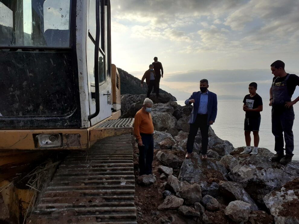 Σε εξέλιξη το έργο αποκατάστασης  του αλιευτικού καταφυγίου στις Κιτριές