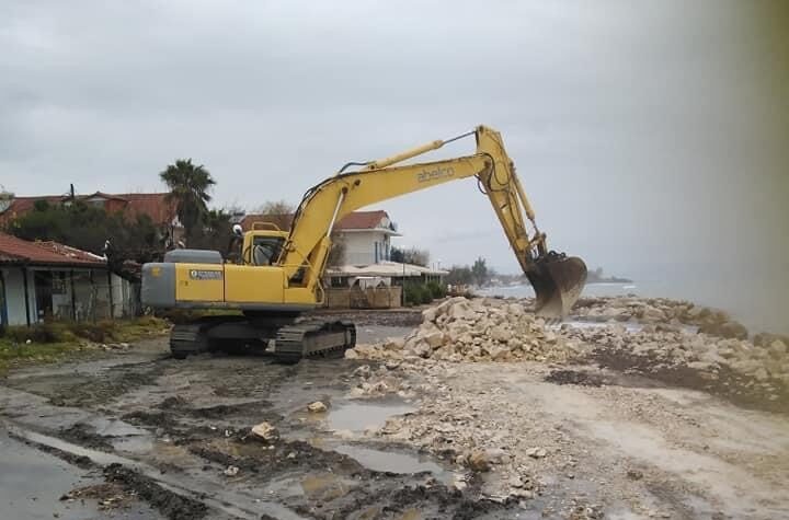 Αυτοψία Αναστασόπουλου στα έργα προστασίας των ακτών στην Αίπεια