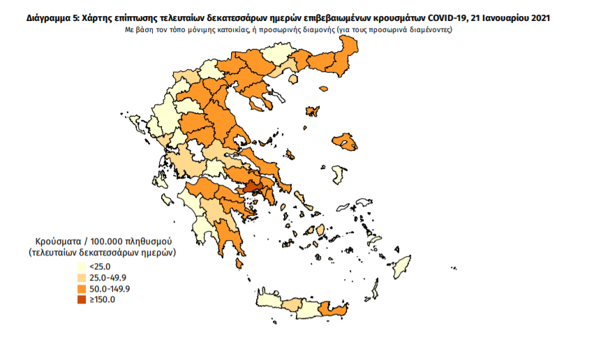 Κορωνοϊός: 509 νέα κρούσματα και 25 ακόμα θάνατοι – Δύο νέα κρούσματα στη Μεσσηνία