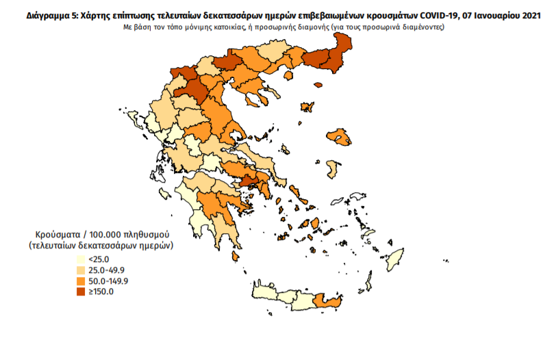 Κορωνοϊός: 510 νέα κρούσματα στη χώρα και 47 ακόμα θάνατοι – 3 νέα κρούσματα στη Μεσσηνία