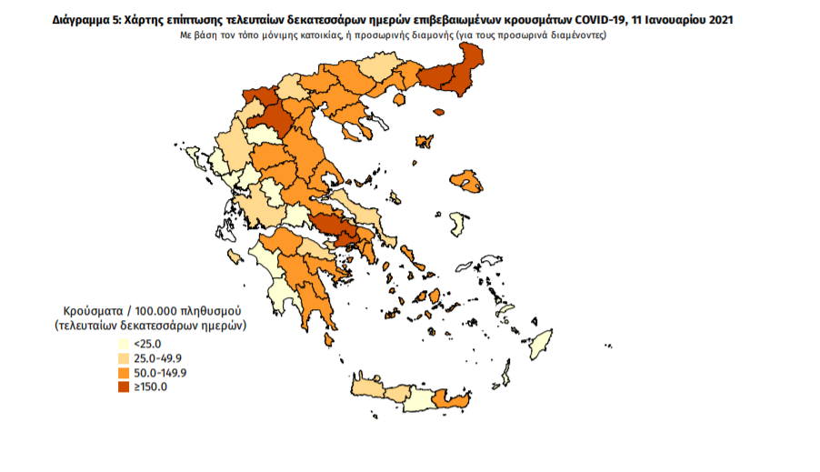 Κορωνοϊός: 444 νέα κρούσματα και 39 ακόμα θάνατοι – Ένα νέο κρούσμα στη Μεσσηνία