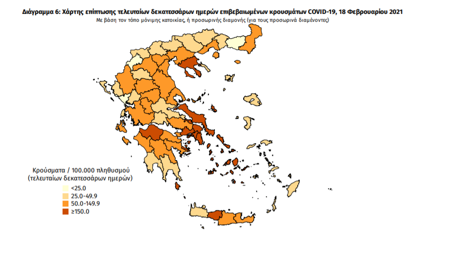 Κορωνοϊός: 1.400 νέα κρούσματα και 27 θάνατοι – 3 νέα κρούσματα στη Μεσσηνία