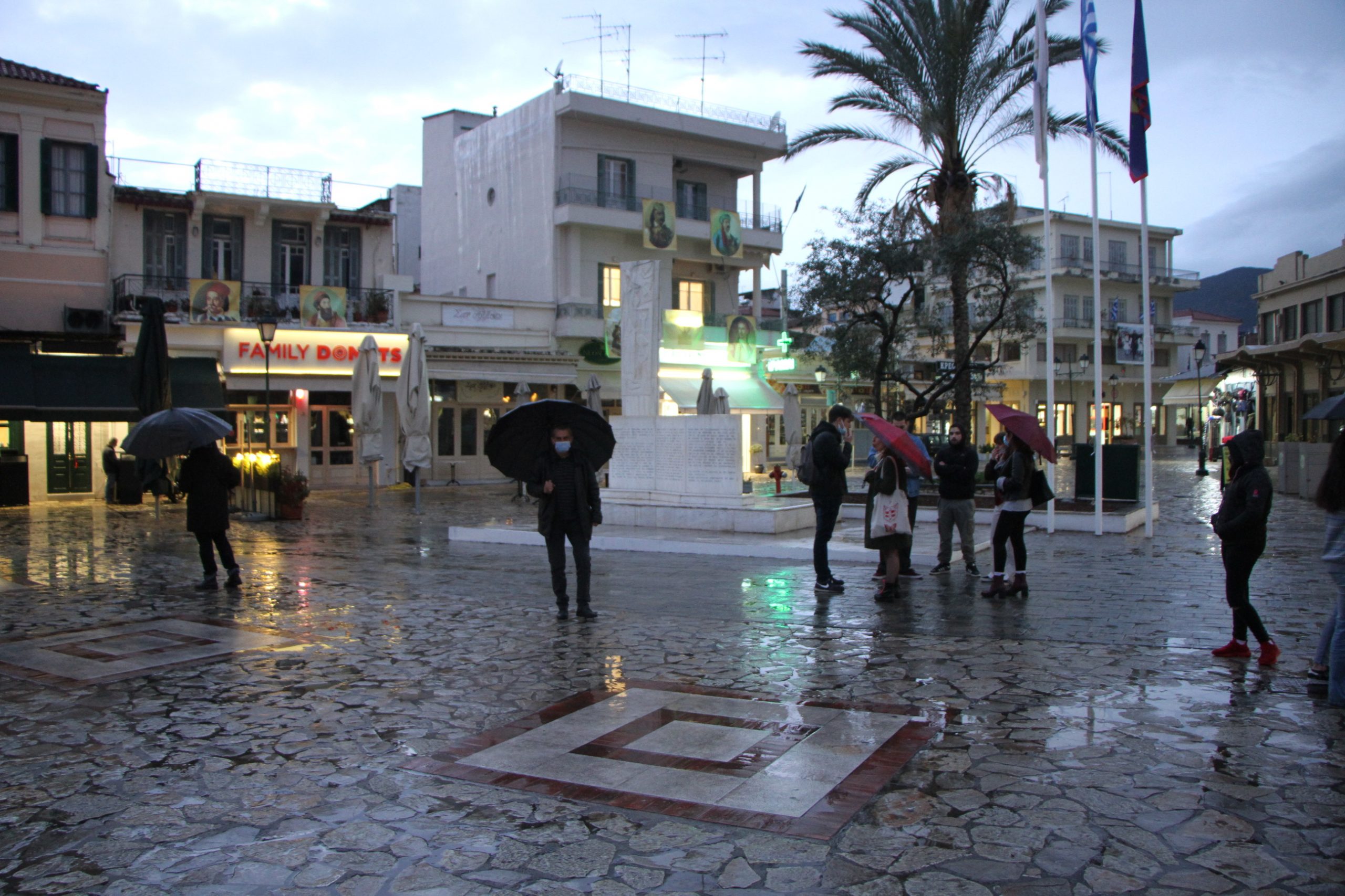 Αναβλήθηκε λόγω βροχής  η χθεσινή κινητοποίηση στην Καλαμάτα