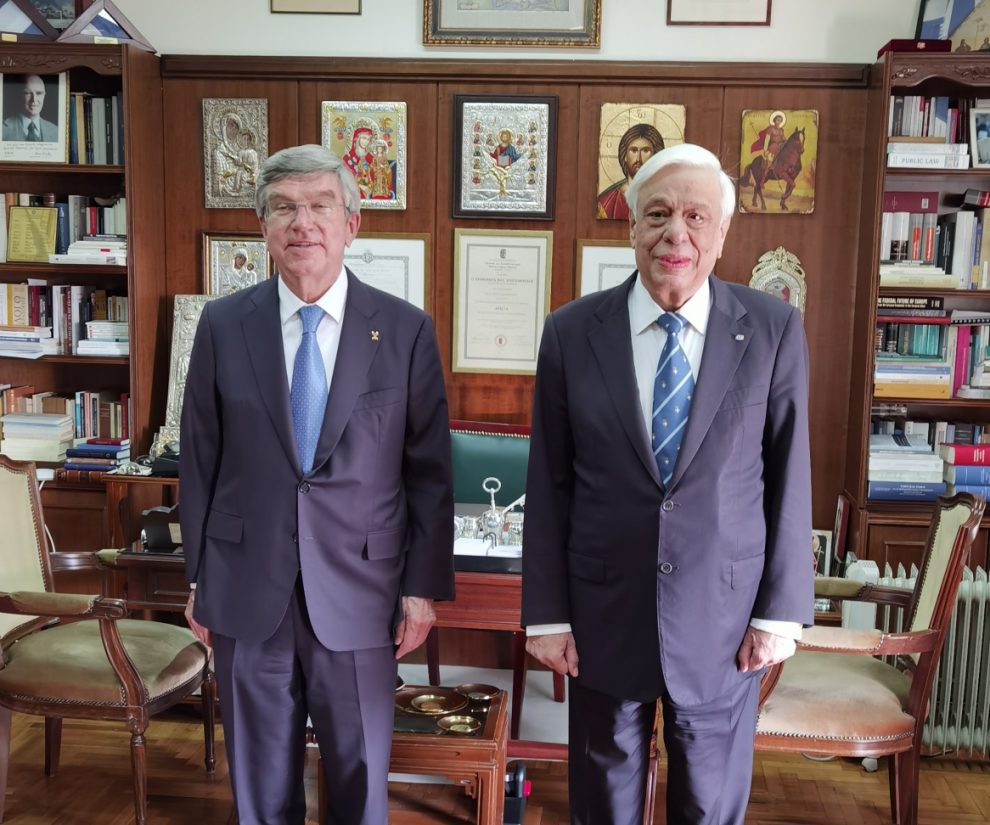 Συνάντηση Προκόπη Παυλόπουλου με τον Πρόεδρο της ΔΟΕ Thomas Bach