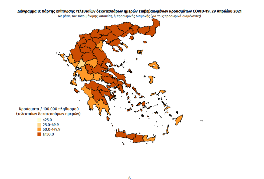 Κορωνοϊός: 2.435 νέα κρούσματα και 73 θάνατοι -13 κρούσματα στη Μεσσηνία