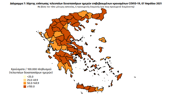 Κορωνοϊός: 3.445 νέα κρούσματα – 4 στη Μεσσηνία