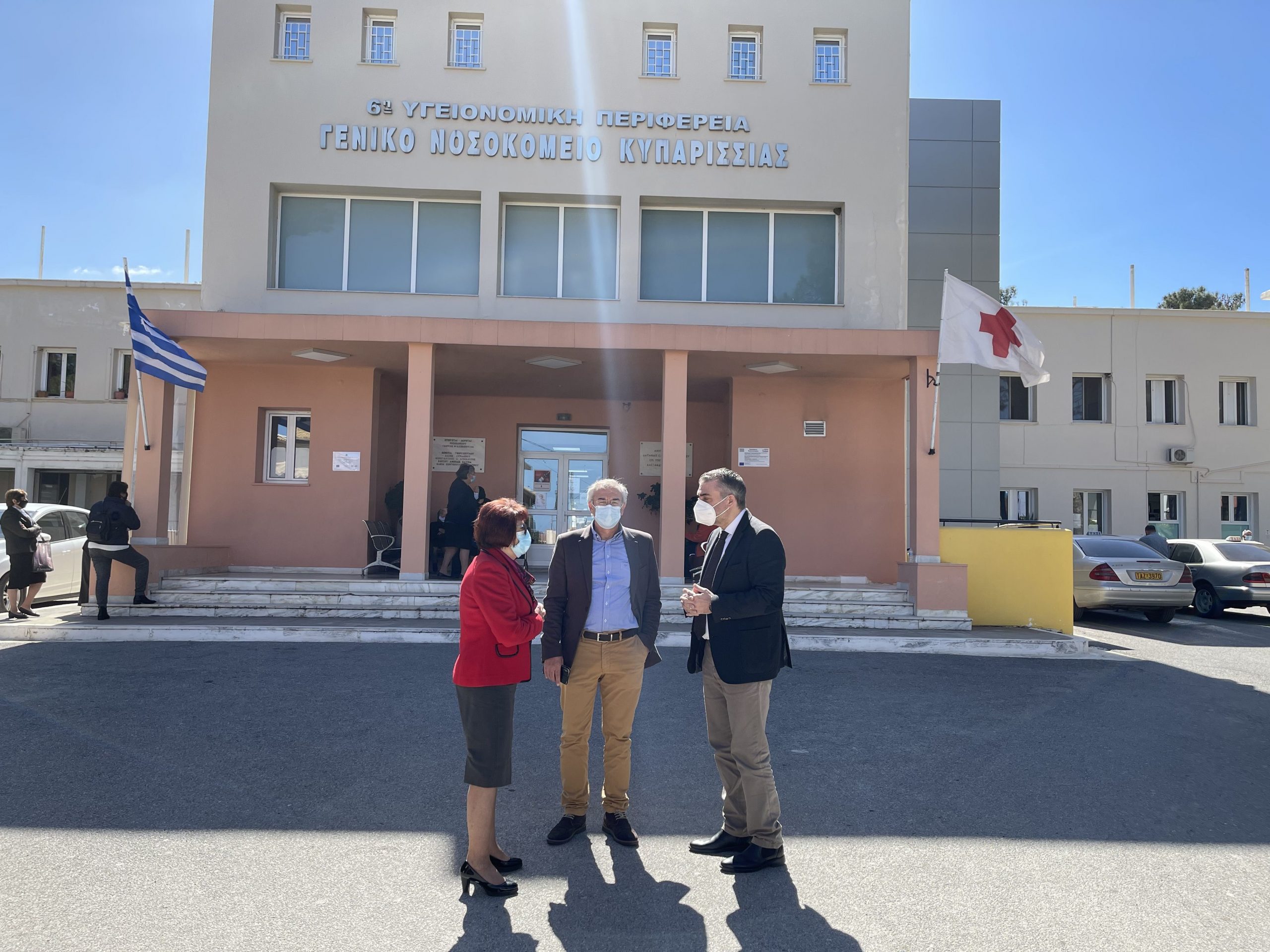 Επίσκεψη Άγγελου Χρονά  στο Νοσοκομείο Κυπαρισσίας