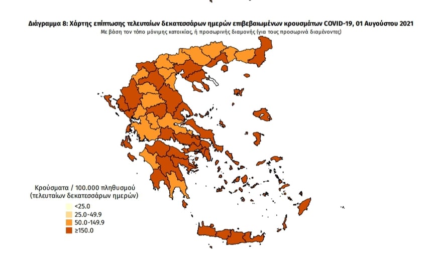 Κορωνοϊός: 32 νέα κρούσματα στη Μεσσηνία – 1.605 σε όλη την Ελλάδα