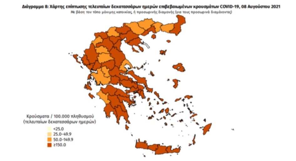 Κορωνοϊός: 31 νέα κρούσματα στη Μεσσηνία -1.852 σε όλη την Ελλάδα