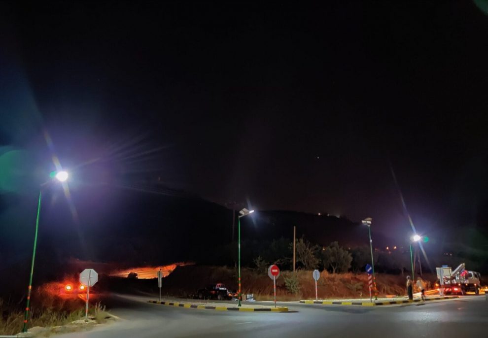 Φωτισμός στον κόμβο της εθνικής οδού Γαργαλιάνων – Ρωμανού