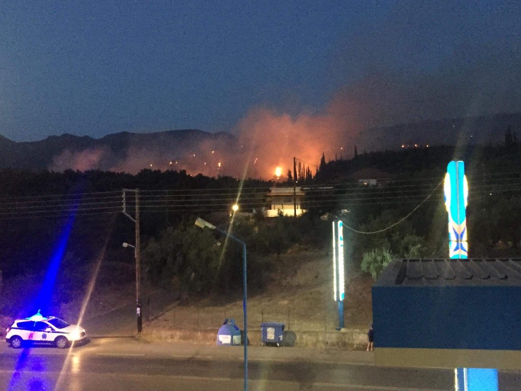 Μεγάλη φωτιά και  στην Άνθεια Μεσσηνίας, λίγο έξω από την Καλαμάτα&#8230; (pics-video)