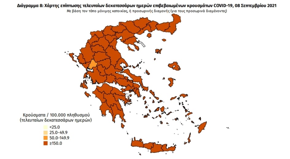Κορωνοϊός: 45 νέα κρούσματα στη Μεσσηνία -2.198 σε όλη την Ελλάδα