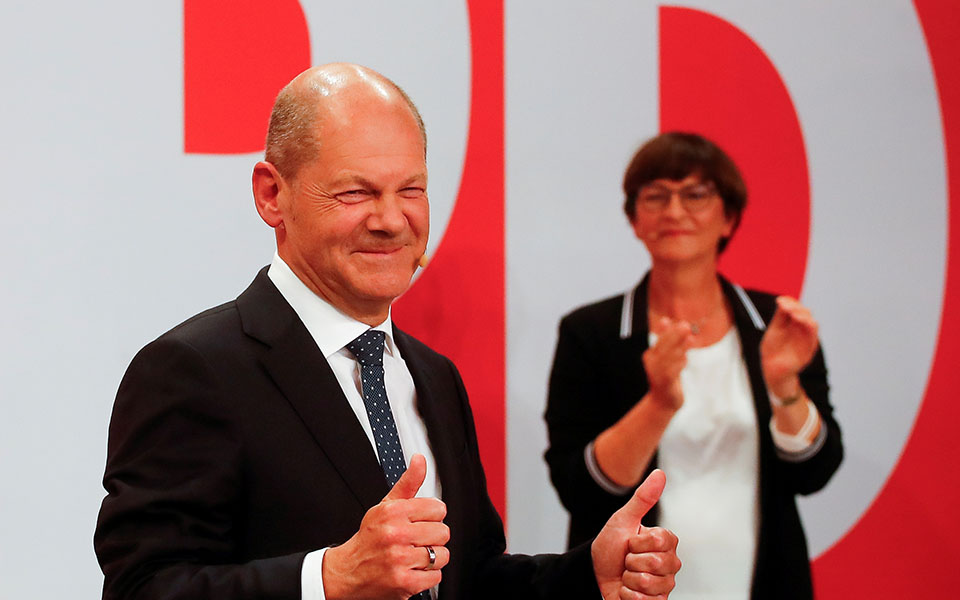 Γερμανικές εκλογές: Επικράτηση του SPD με ποσοστό 25,7%