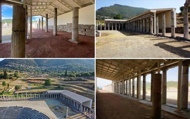Αρχαία Μεσσήνη: Εγκαινιάζεται σήμερα το στέγαστρο που στήθηκε στη Στοά του Γυμνασίου