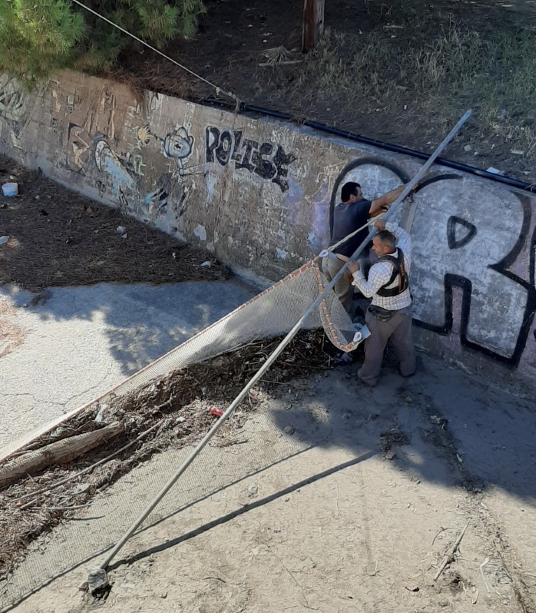 Παρεμβάσεις στις εξόδους των ρεμάτων και την κοίτη του Νέδοντα