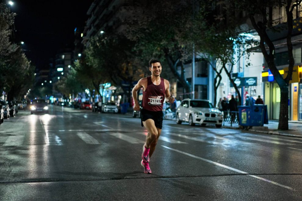 O Νικόδημος Νικολακέας 3oς στο Νυχτερινό Ημιμαραθώνιο  Θεσσαλονίκης!