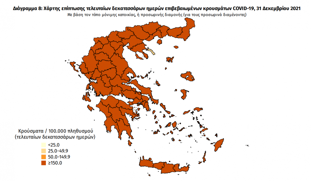 Κορωνοϊός: 40.560 νέα κρούσματα σε όλη τη χώρα – 352 στη Μεσσηνία & 2 νεκροί στην Κλινική Covid