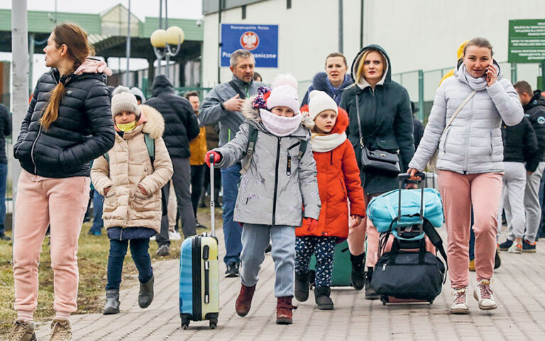 Ο αριθμός των προσφύγων της Ουκρανίας που πέρασαν στην Ελλάδα το τελευταίο 24ωρο
