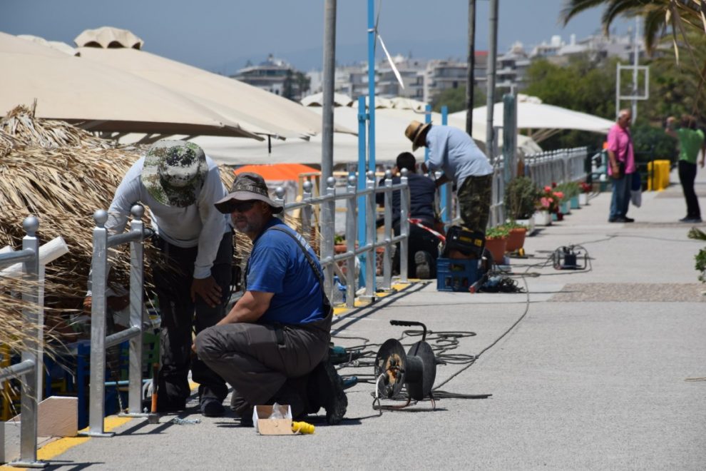 Αυτοψία του δημάρχου Καλαμάτας  σε έργα καθημερινότητας