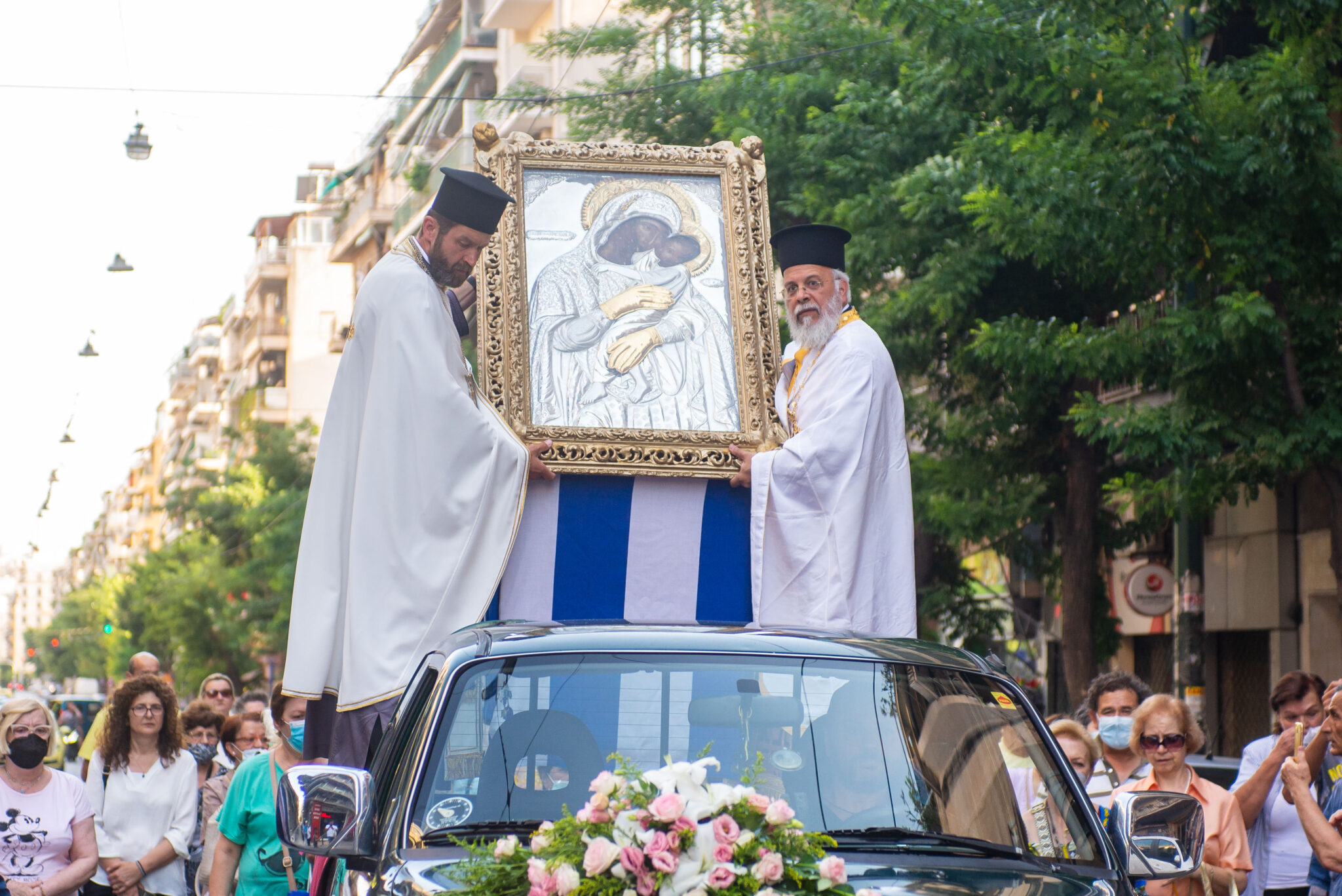 Υποδοχή της Παναγίας της Δημιοβίτισσας στην Αθήνα