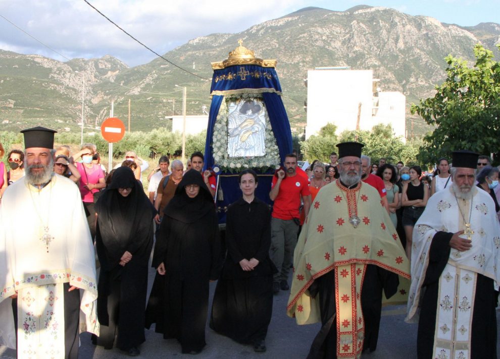 Την Eικόνα της Παναγίας Δημιοβίτισσας υποδέχθηκε η Καλαμάτα